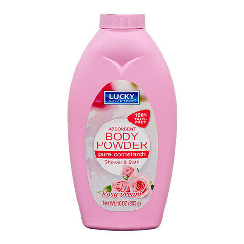 Lucky Super Soft Absorbent Body Powder, Rosy Dream, 10 Oz